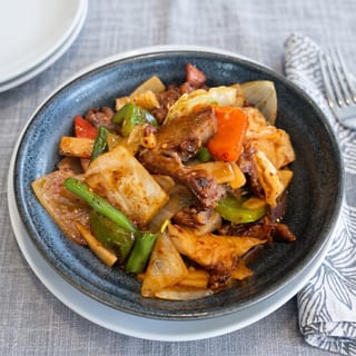 Roasted Duck Basil Stir Fry